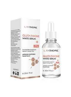 Lanthome Advanced Glutathione White Serum, Intensive Lightening Facial Serum Whitening The Skin Diminish Sunburn And Dark Spots 30ML  - Image 1
