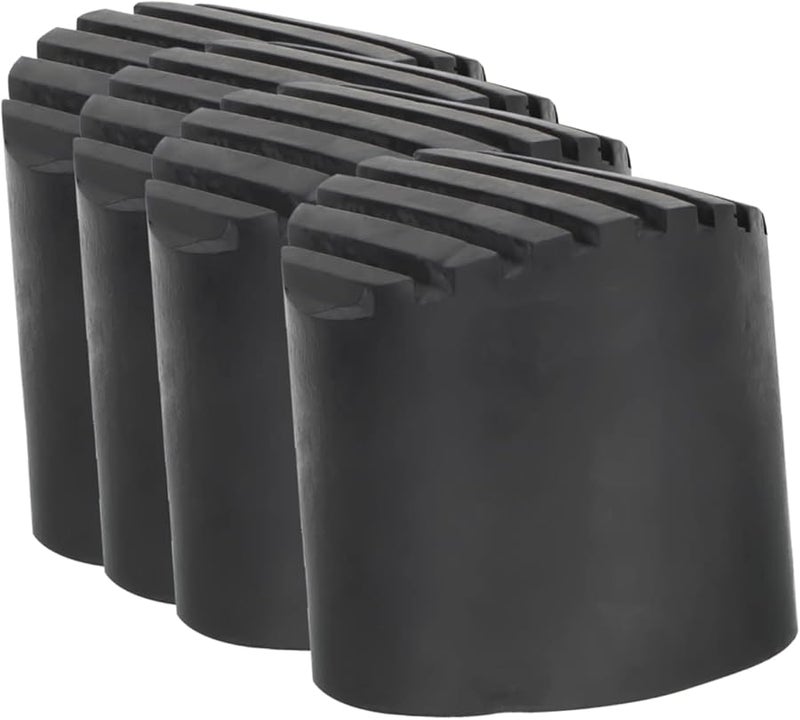 4 Pcs Black Non Slip Rubber Ladder Feet Covers Adjustable Anti Skid Pads for Stepladder Protection - Image 1