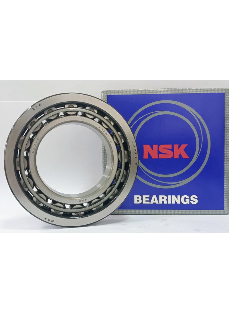 NSK ORIGINAL NSK NJ 214 W Cylindrical Roller Bearing - High Load Capacity - 70x125x24mm - Genuine Made in Japan - Image 1