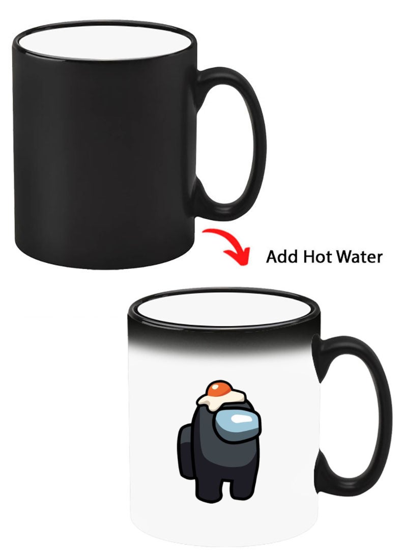 Theodor Color Changing Heat Sensitive Ceramic Mug, Image Revealed When HOT Liquid is Added! Among us omlet - Image 1