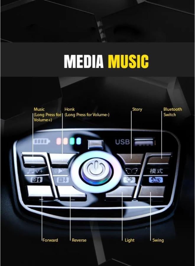 Children's electric car, remote control (white) - Image 3