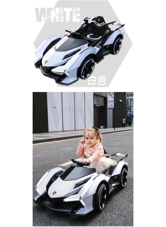 Children's electric car, remote control (white) - Image 1