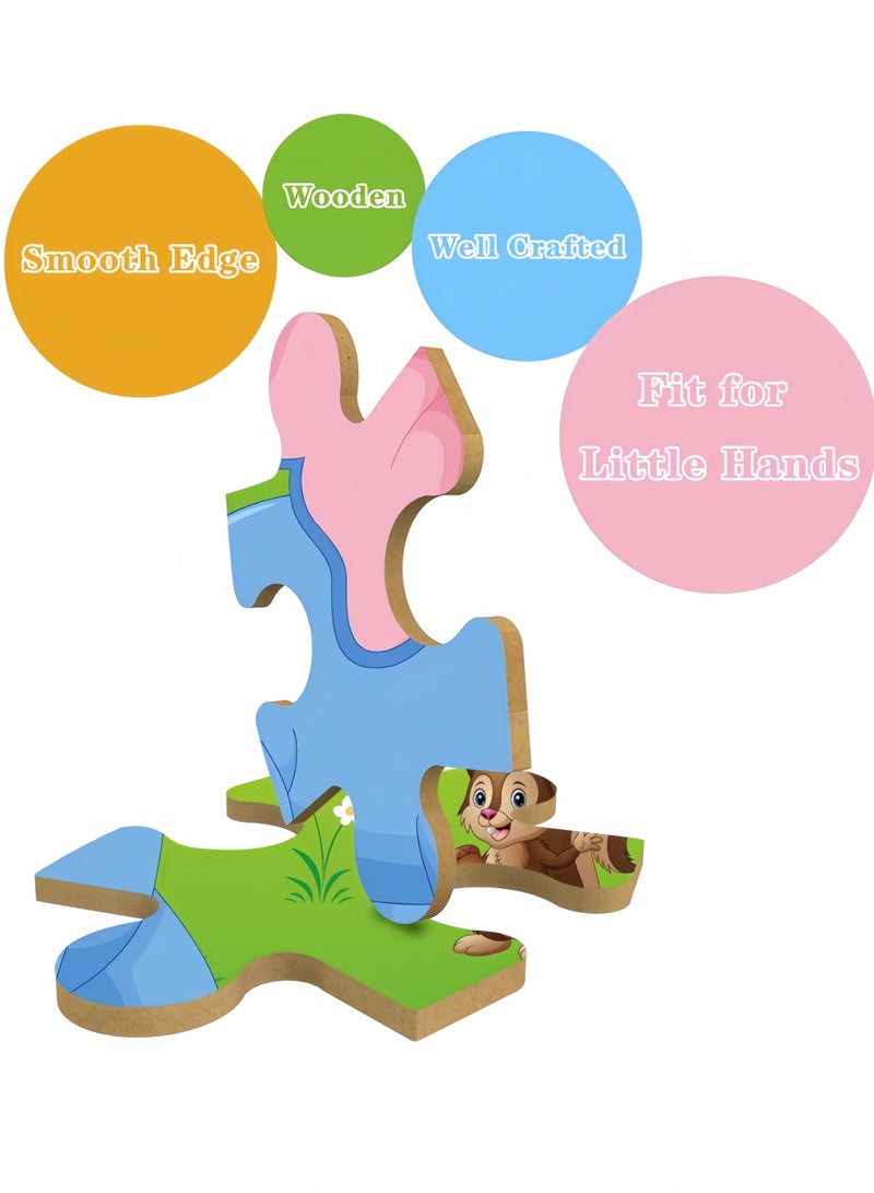 30 packs of animal puzzle sets, paper toddler puzzle toys for children aged 1-5, early childhood educational toys and gifts for boys and girls - Image 2