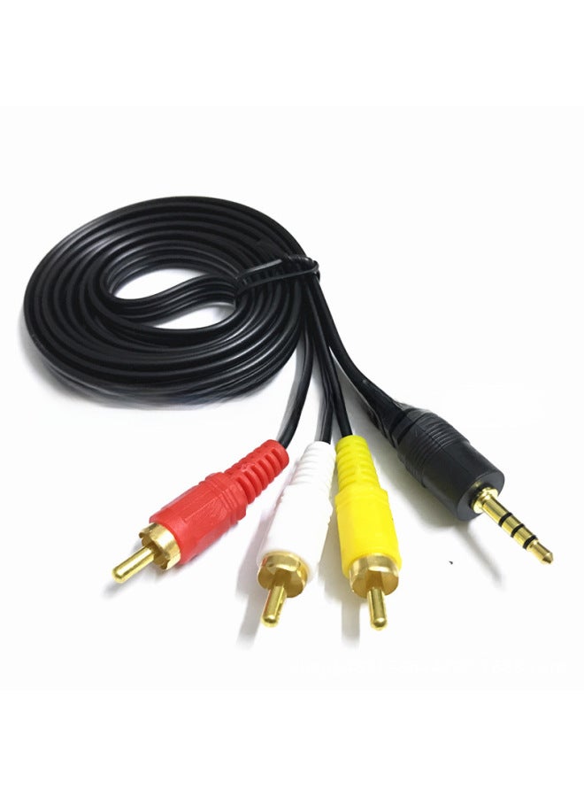 1.5 M AV Line 3.5mm Audio Line One Point Three Lotus Line 3RCA Audio And Video Line 3.5 To Color Difference Line-Color:One-third AV Line (plus Head) + Packaging-Length:1.5 Meters (100-999)  - Image 5