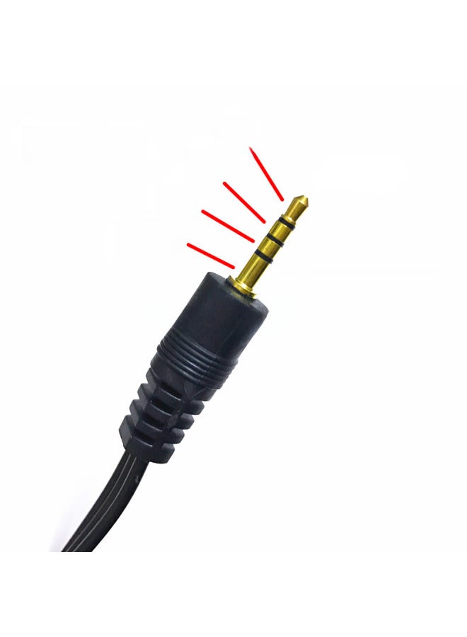 1.5 M AV Line 3.5mm Audio Line One Point Three Lotus Line 3RCA Audio And Video Line 3.5 To Color Difference Line-Color:One-third AV Line (plus Head) + Packaging-Length:1.5 Meters (100-999)  - Image 3