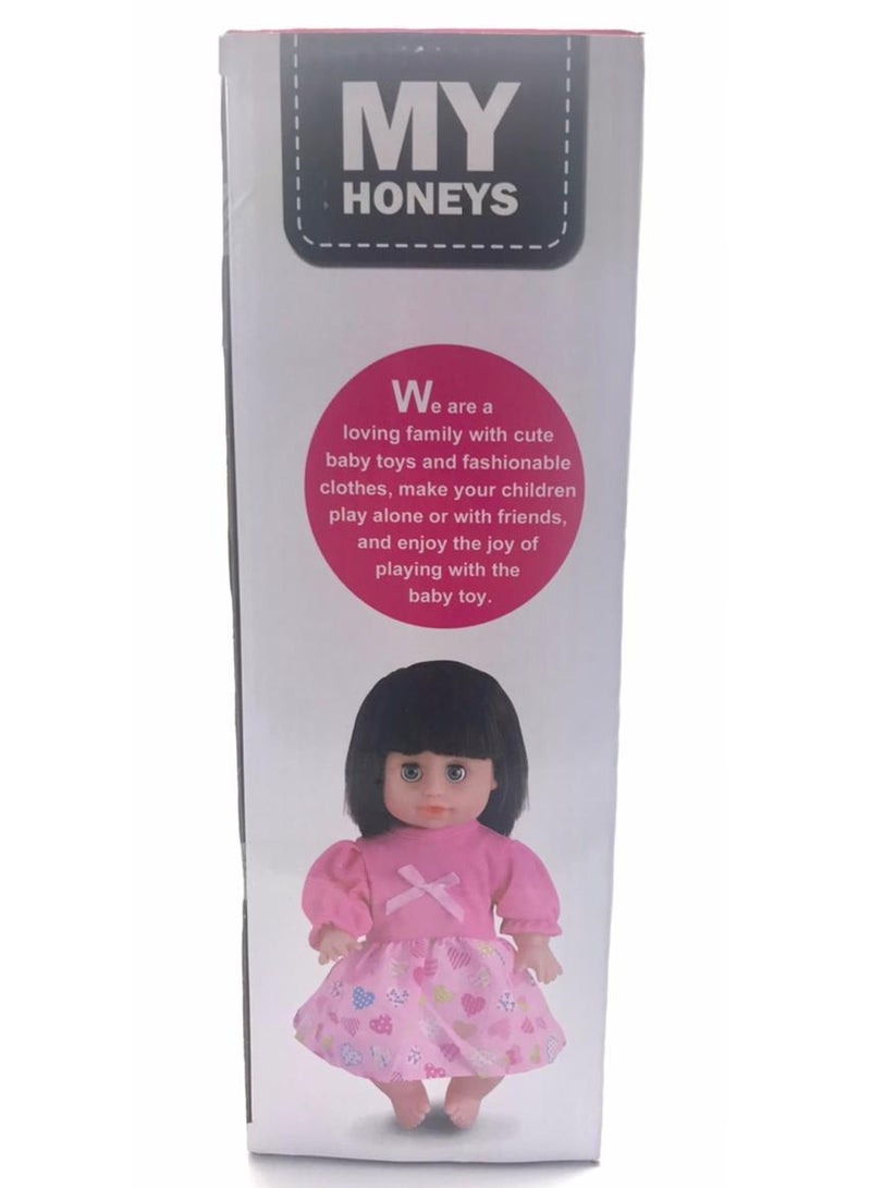 TOY GARDEN Baby Doll Playset with Accessories – My Honeys Sweetheart Family Interactive Toy Set for Kids, Includes Feeding, Dressing, Bathing, and Pretend Play Food Accessories for Children Aged 3+ - Image 3