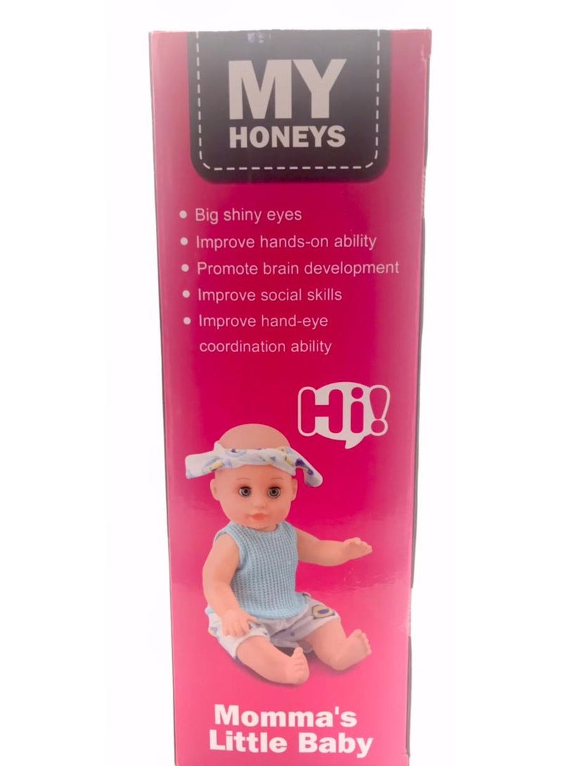 TOY GARDEN Baby Doll Playset with Accessories – My Honeys Sweetheart Family Interactive Toy Set for Kids, Includes Feeding, Dressing, Bathing, and Pretend Play Food Accessories for Children Aged 3+ - Image 4
