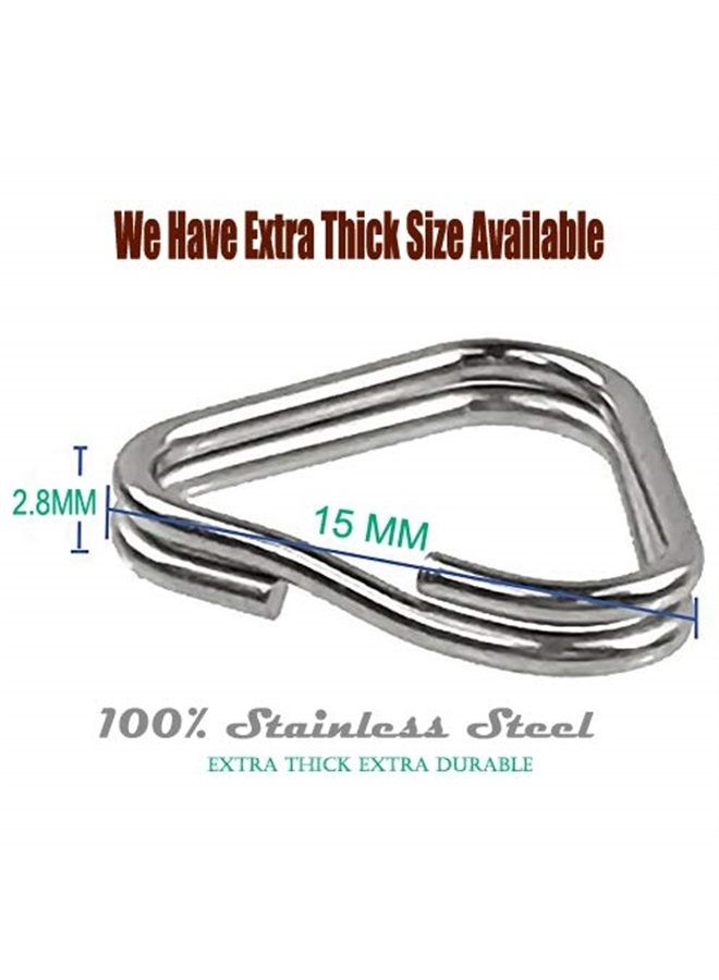 Foto&Tech 4 Pieces Lug Ring Camera Strap, Triangle Split Ring Hook, Compatible with Fujifilm Lecia Nikon Canon Sony Olympus Pentax Panasonic SLR RF Mirrorless Camera (Regular) - Image 5