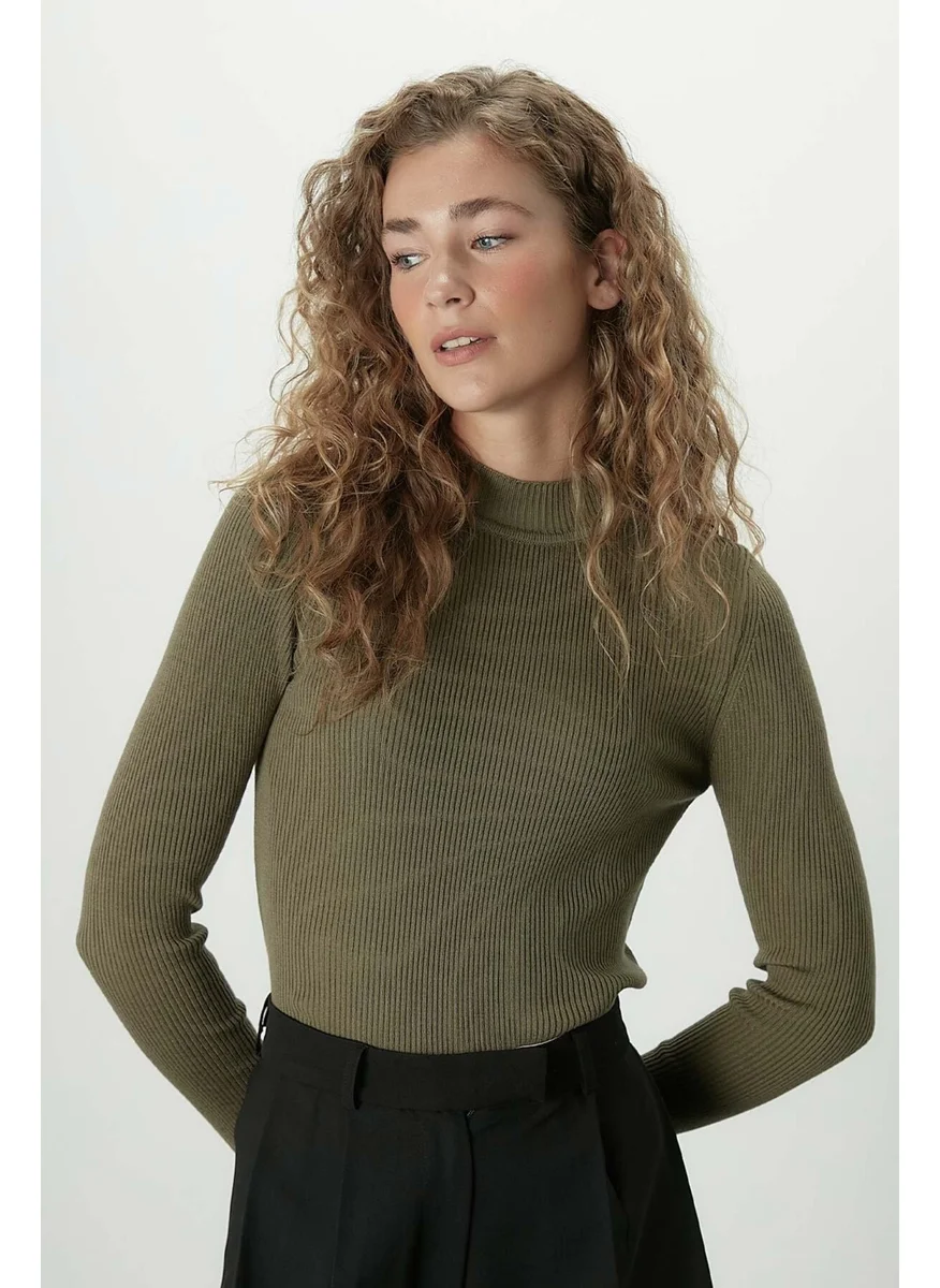 Manuka Turtleneck Knitwear Body Khaki