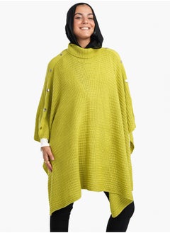 Poncho with Shoulder Buttons