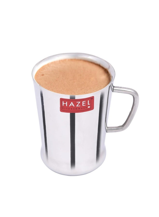 HAZEL Stainless Steel Coffee Cup - 6 Pieces, Silver, 200 ml - Image 2