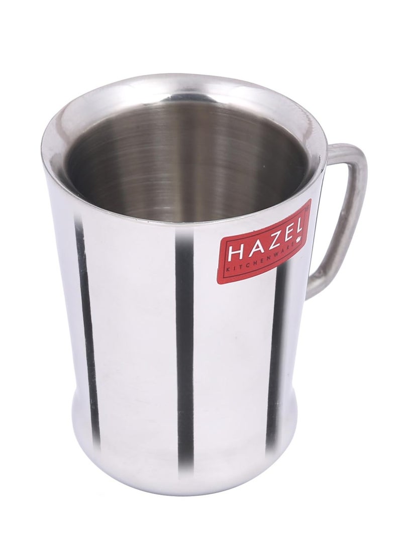 HAZEL Stainless Steel Coffee Cup - 6 Pieces, Silver, 200 ml - Image 3
