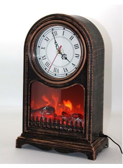 Hediye Sandalı Gift Boat LED Lighted Fireplace with Clock  - Image 1
