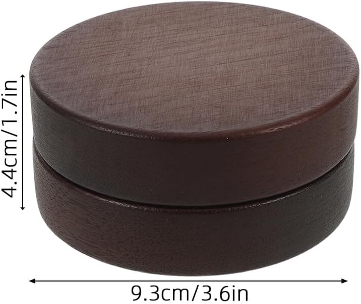 Stainless Steel Ashtray with Lid, Compact Unbreakable Cigar Ash Tray with Wood Base, Portable Tabletop Indoor and Outdoor Smokers Ashtray for Home, Office, Patio Use - Image 2