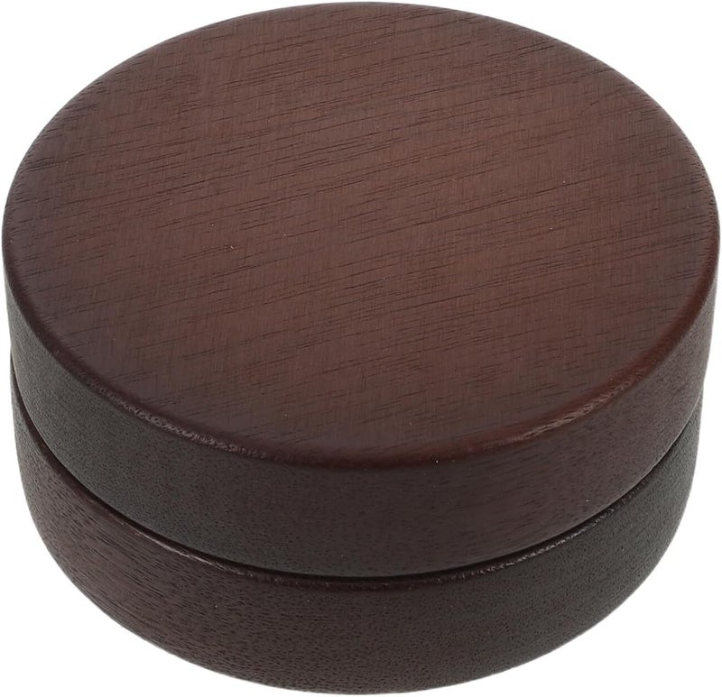 Stainless Steel Ashtray with Lid, Compact Unbreakable Cigar Ash Tray with Wood Base, Portable Tabletop Indoor and Outdoor Smokers Ashtray for Home, Office, Patio Use - Image 1