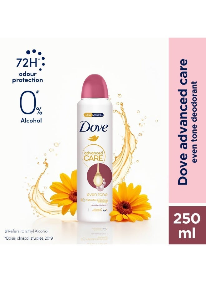 دوف مزيل عرق دوف للنساء للعناية المتقدمة، لون موحد | انتعاش يدوم 72 ساعة | خالٍ من الكحول | تركيبة مرطبة ثلاثية 150 مل - Image 3