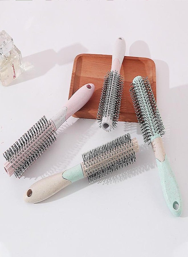 BlackLaoban Round Hair Brush for Blow Drying, Styling, Curling, Straighten with Soft Nylon Bristles for Short or Medium Curly Hairs for Women & Men Dotted (Light-Pink) - Image 3