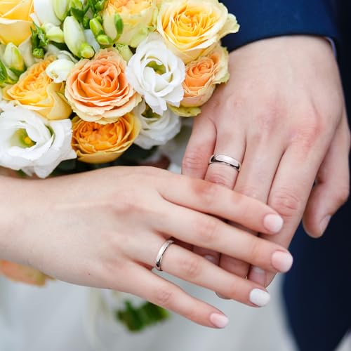 King Will 6mm Tungsten Carbide Wedding Band for Men Women Classic Promise Engagement Rings for Couples Domed Style High Polish Finished Comfort Fit, Silver Size 10.5 - Image 4