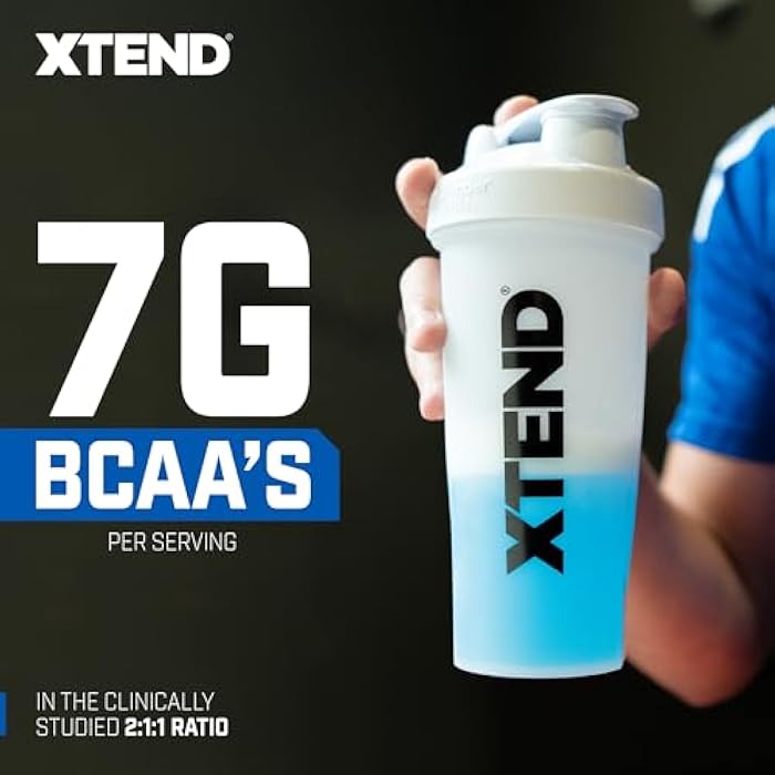 SCIVATION XTEND Sport BCAA Powder Blue Raspberry Ice - Electrolyte Powder for Recovery & Hydration with Amino Acids - 30 Servings - Image 4