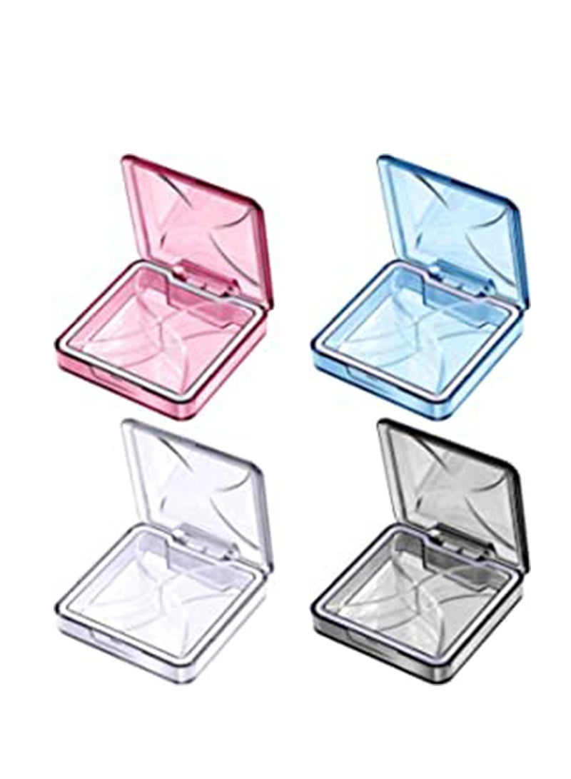 SYOSI Small Pill Organizer Waterproof Portable Travel Medicine Box for Purse or Pocket Daily with Removable Compartment Vitamin Fish Oil Supplement 4 Pieces  - Image 1