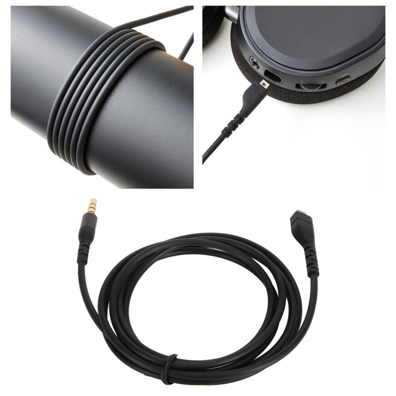 Gaming Headset Cable 1.5m/4.9ft Premium TPE Replacement Cable - Lossless Sound Transmission Headphone Sound Cable for SteelSeries Arctis 3 5 7 Pro Prime, PS4, Xbox One, PC, Phones - Image 2