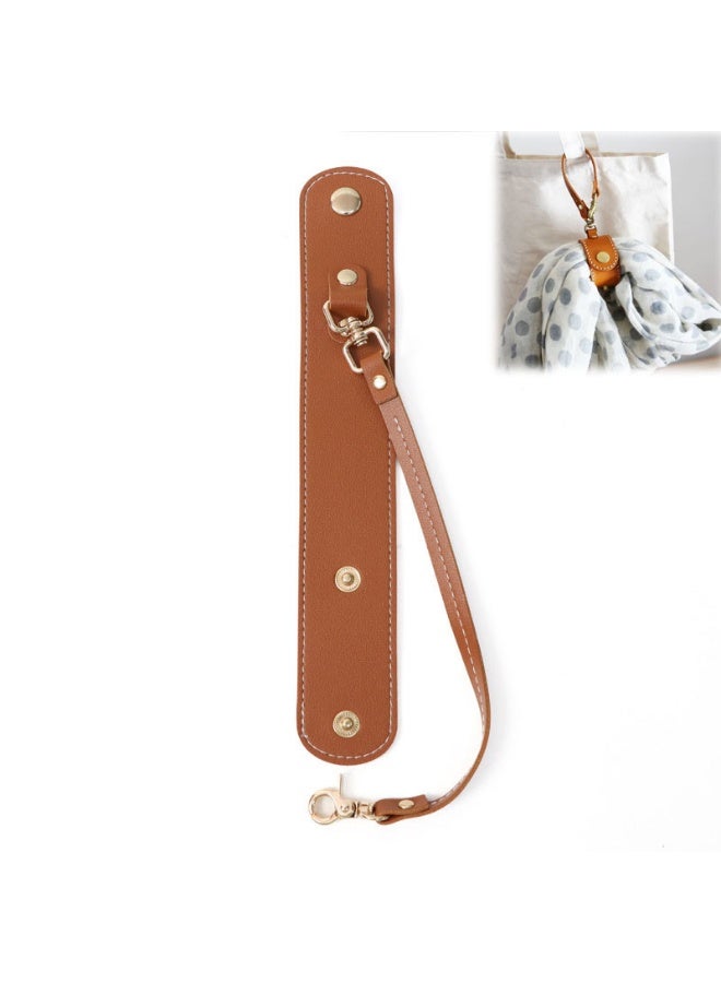 Vintage PU Leather Glove Holder - Strap Holder with Clasp for Handbag, Hat, Towel, Outdoor, Travel, Women's Bag Gift - Image 1