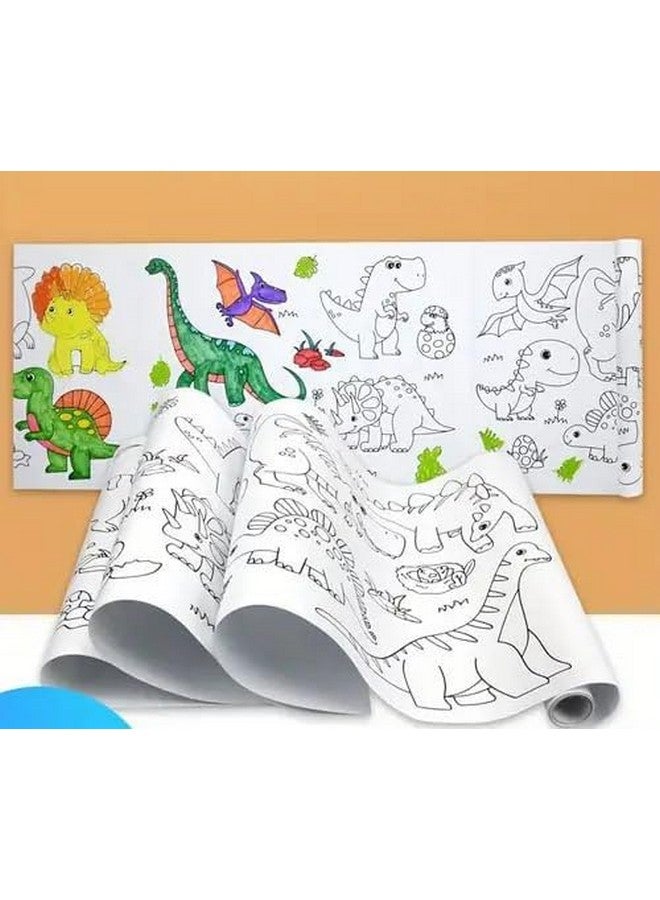 HELIMIX Animal Scroll for Kids Drawing Roll for Cildren Doodle Scroll DIY Painting for Toddlers Boys Girls Educational Toys Adventures (30cm x 3 Meter) 1pack - Image 2