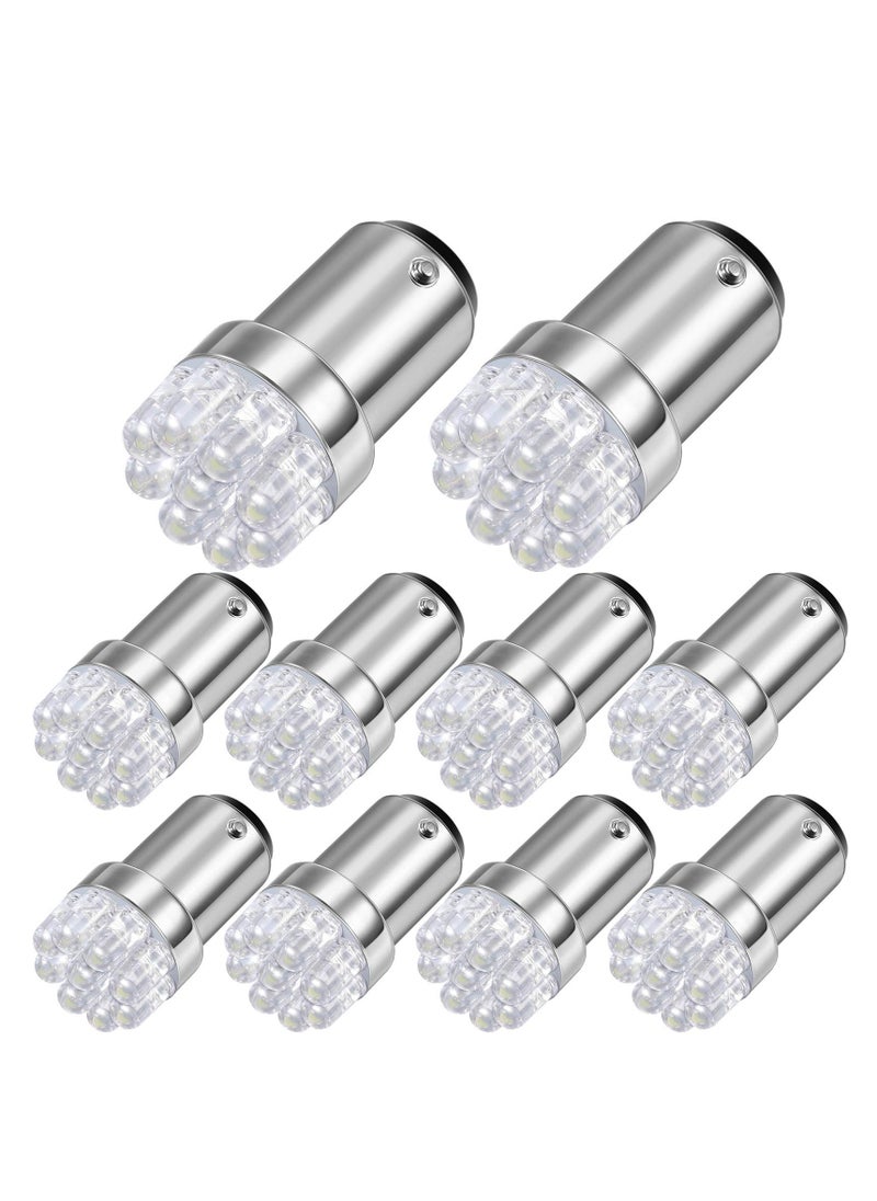 SYOSI - Marine LED Replacement Bulb, Boat Navigation Lights BA15D LED Bulb for Boat Lights Bow Stern Marine LED Replacement Boat Accessories Also suitable for motorcycle turn signals (12V 10 Pieces) - Image 1