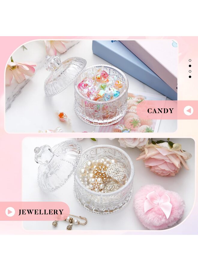 يُسلِّم 3 قطع كبيرة من نفخة بودرة الجسم وحاوية بودرة مع نفخة حافظة كريستالية ناعمة قابلة للغسل وإعادة الاستخدام مخملية للوجه والجسم لامعة مكياج جاف ورطب (تاج، شفاف) - Image 4