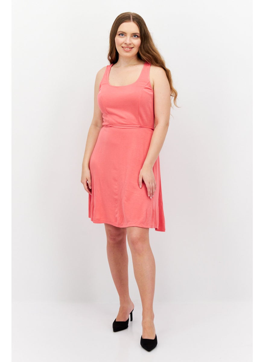 Women Plain Tie Waist Mini Dress, Pink - pzsku/Z8C4B2278D8D8140C35A9Z/45/_/1725379144/25ef386c-99b0-4000-8f2d-5b991577bbb5