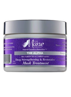 THE MANE CHOICE The Mane Choice The Alpha Hair Mask, Green Tea & Carrot Mask Treatment, 12 oz, Deep Moisturizing & Restorative, Anti Frizz, Helps Restore Dry, Damaged Hair, Paraben & Sulfate Free 