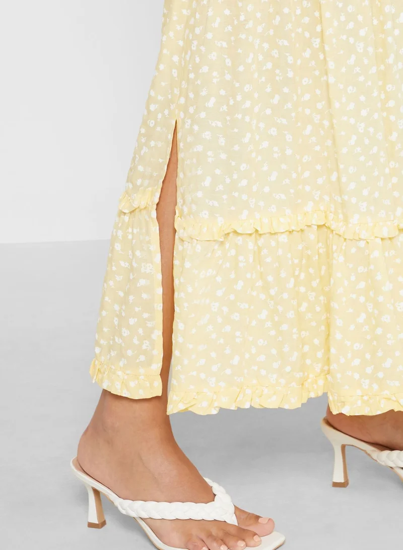 LOST INK Co-Ord Tiered Midaxi Skirt
