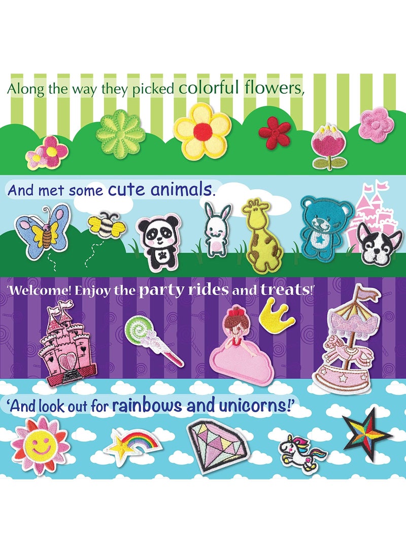 Y&D 40 Pack Cute Girls Iron-On Patches Embroidery  - Image 3