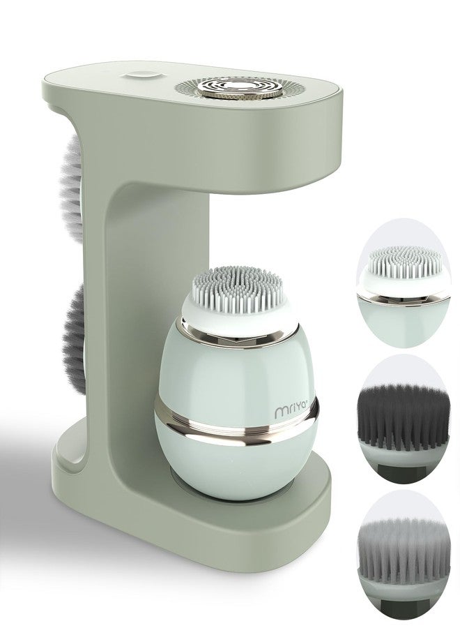 mriya Facial Cleansing Brush Silicone Face Scrubber, Exfoliating Brush, Facial Massage Brush - for Gentle Exfoliation, Massage, Blackhead Removal and Makeup Removal - Image 1