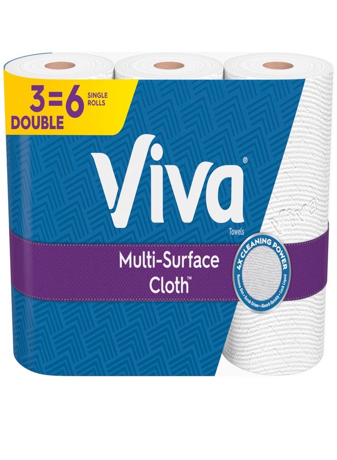 Viva Multi-Surface Cloth Paper Towels, 3 Double Rolls, 110 Sheets Per Roll - Image 1