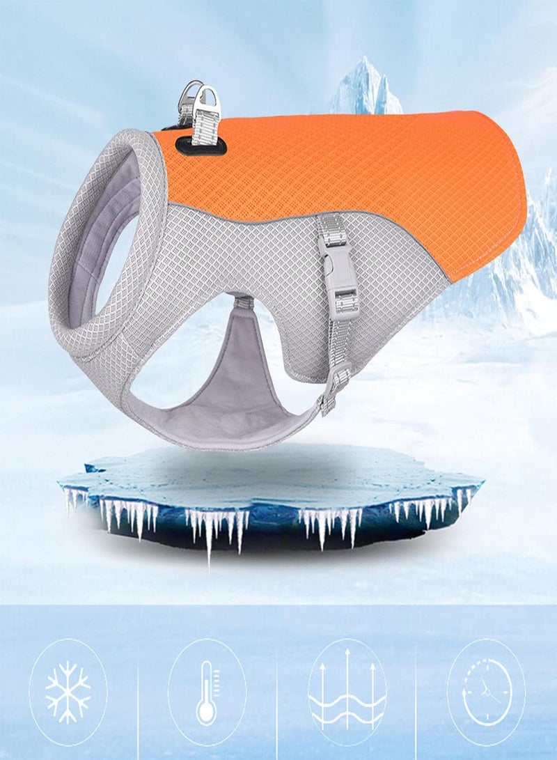 GGOOT Dog Cooling Shirt - Cooling Dog Vest Provides Comfort Protection,Breathable Mesh Absorbent Cotton Dog Cooling Shirt Evaporative Cooling for Hot Weather, Dog Vests for Training Walking Hiking - Image 2