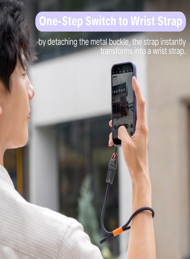 PGYTECH LinkGo Dual Mount Phone Strap Crossbody, Quick-Detach Wrist Strap & Lens Cleaner, Secure 10kg Load Mini Quick-Release, Adjustable 39.3-53.5in for Hands-Free Shooting (Mint Green) - Image 5