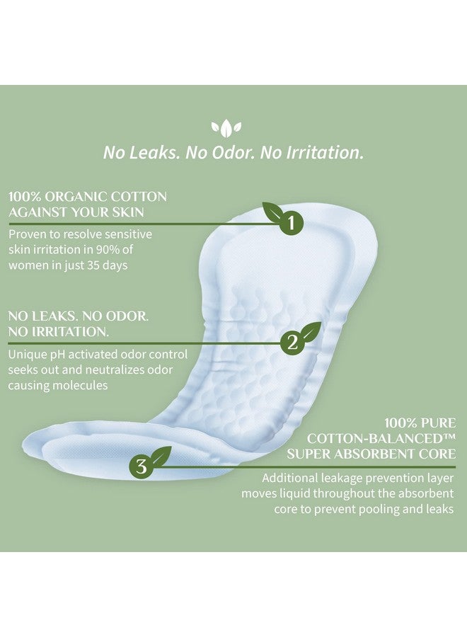Organyc 100% Organic Cotton Incontinence Pads for Bladder Leaks, FSA/HSA Eligible, Maximum Flow, 16 Count… - Image 2