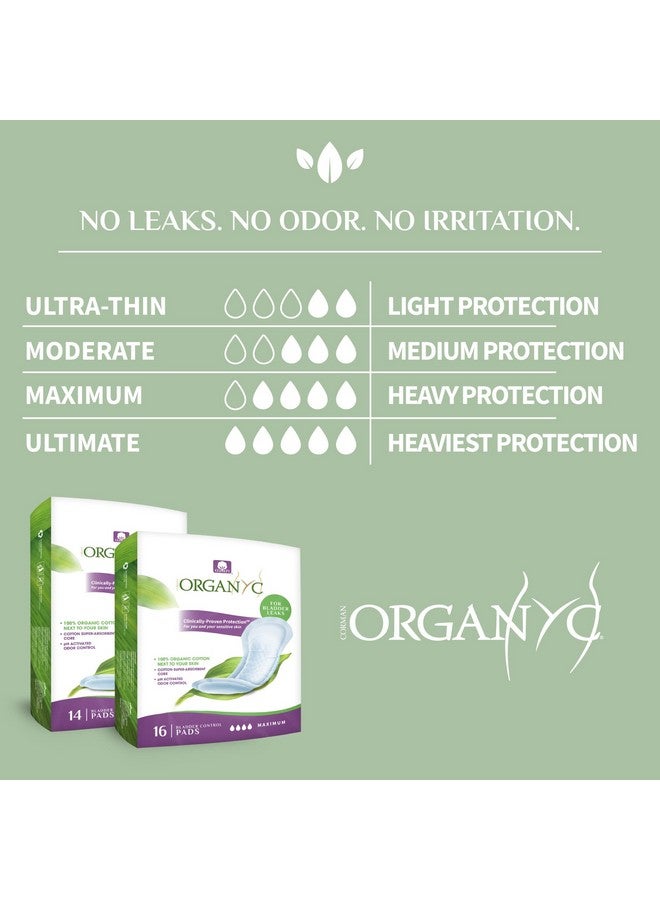 Organyc 100% Organic Cotton Incontinence Pads for Bladder Leaks, FSA/HSA Eligible, Maximum Flow, 16 Count… - Image 3
