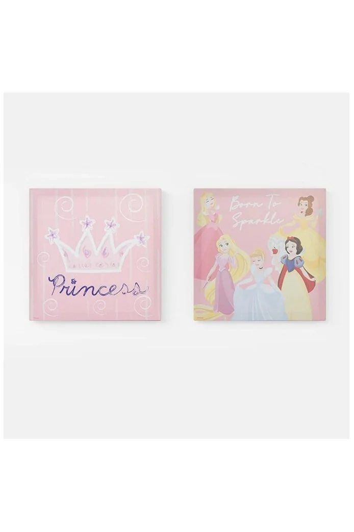 Disney Disney Princess Photo Canvas – MDF Wooden Framework – Home Wall Décor for Kids(Official Disney Product)