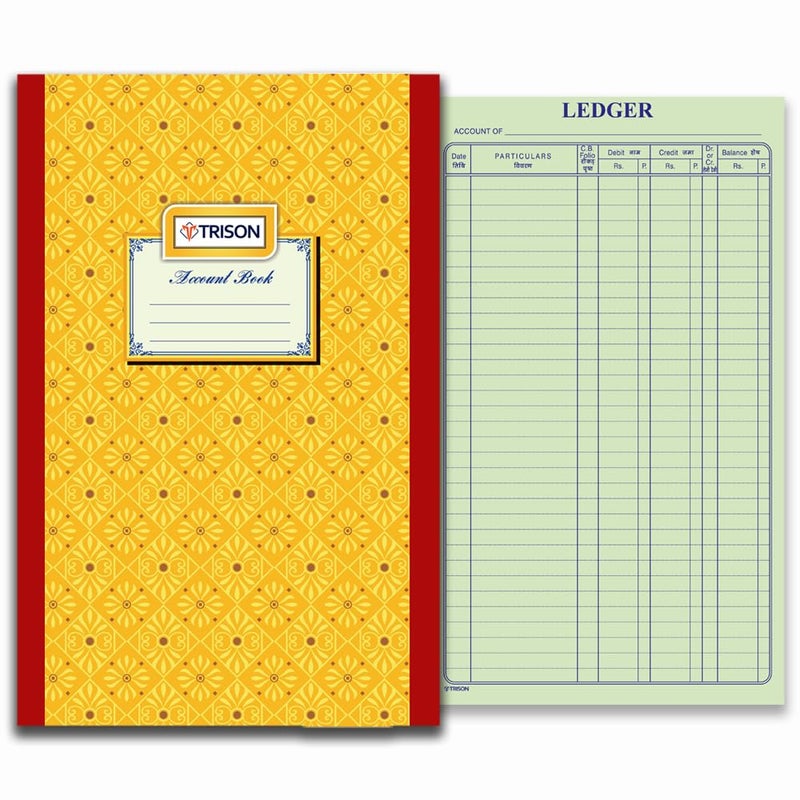 Trison Ledger Register | 120 Pages (Including Index Pages) | 19x31 cm | Hardbound | Quire 2 | Pack of 1 - Image 1