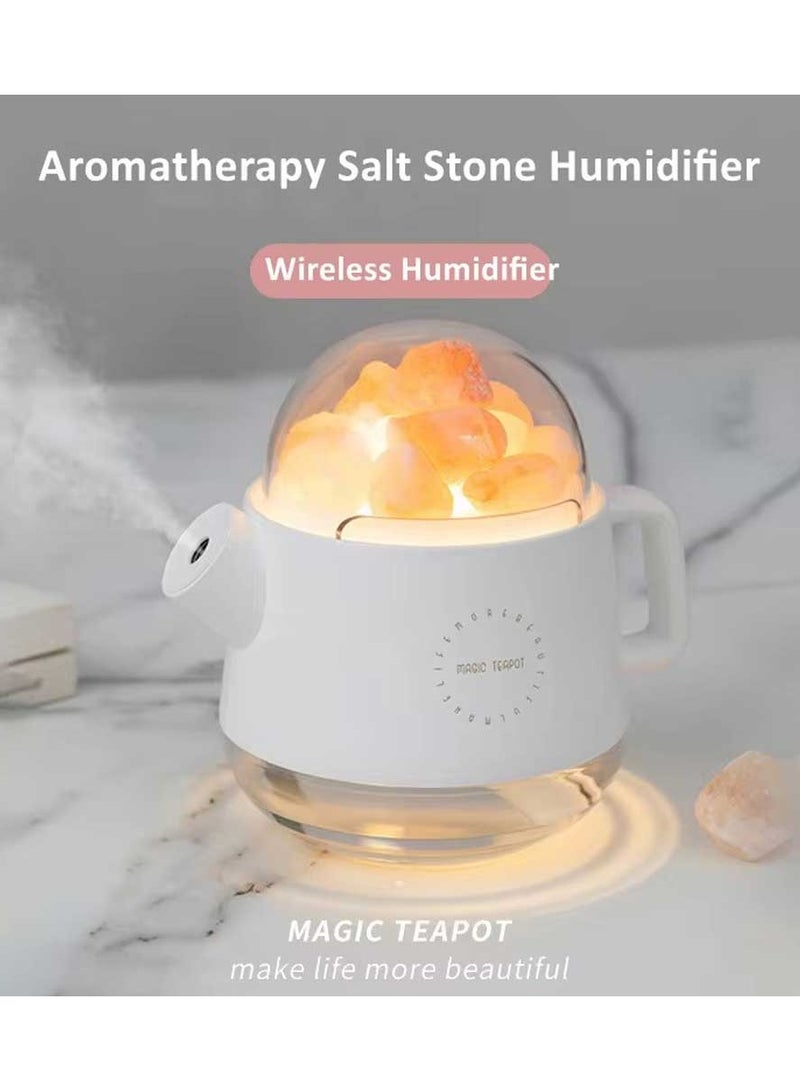 Bakhoan Crystal Salt Stone Humidifier 360mL Kettle Shape & Oil Diffuser Cool Mist Air Humidifier - Image 3