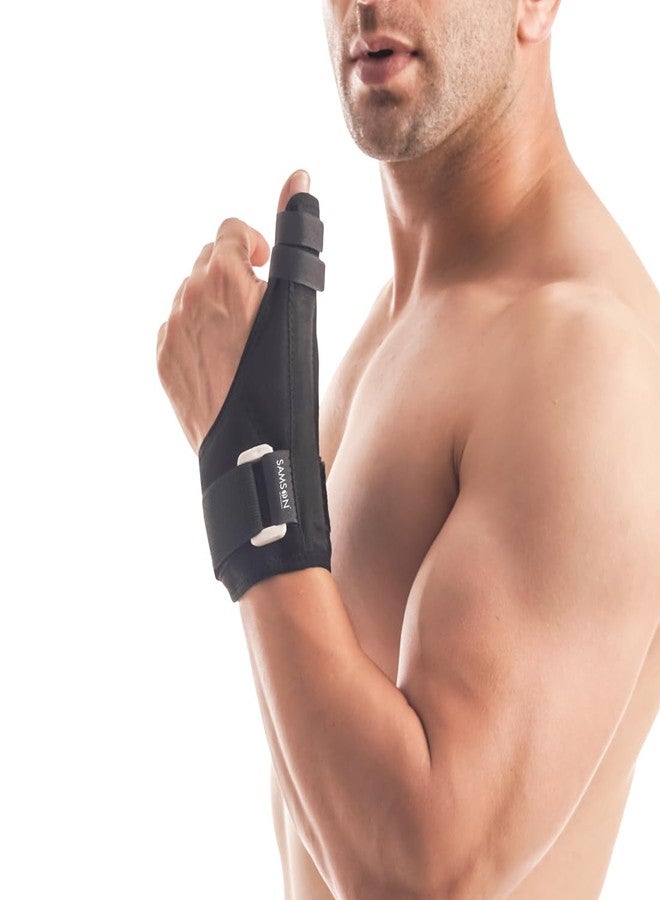 SAMSON Thumb Splint Support for Right/Left Hands | Thumb Brace with Wrist Wrap for Pain Relief, Carpal Tunnel, Trigger Thumb, Sprains, Strains, and Tendonitis | Thumb Immobilizer Stabilizer - Image 1