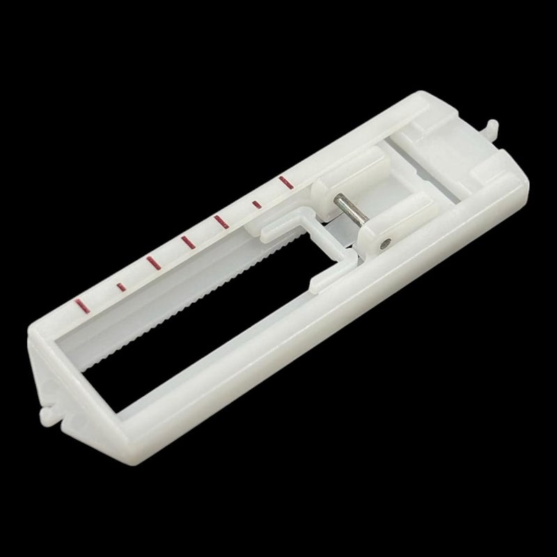 Zenith Buttonholer White 4 Step Pressure Foot Snap on Type for Automatic Electric Low Shank Sewing Machines Suitable for Usha Janome Brother Singer etc Steel Finish (Buttonholer White 4 Step) - Image 1