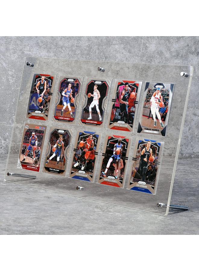 Bluejw Star Card 10 Each Collection Desktop Display Rack Column Card Set Treasure Can Dream Transparent Protection Box 12 Grid Framed - Image 4