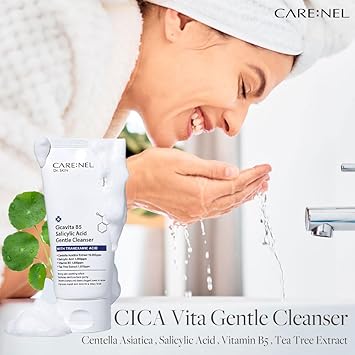 CARENEL Facial Cleanser Centella Asiatica Salicylic Acid Tranexamic Acid Hyperpigmentation Treatment Cicavita B5 150ml - Image 2