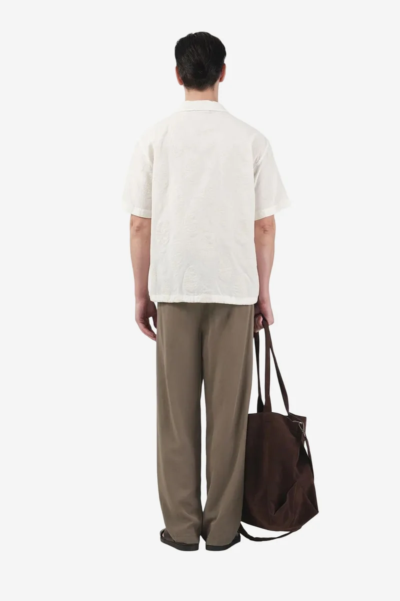 Giesto Beige Natural GIESTO Paisley Pattern Regular Fit Jacquard Shirt for Men | Best Price UAE