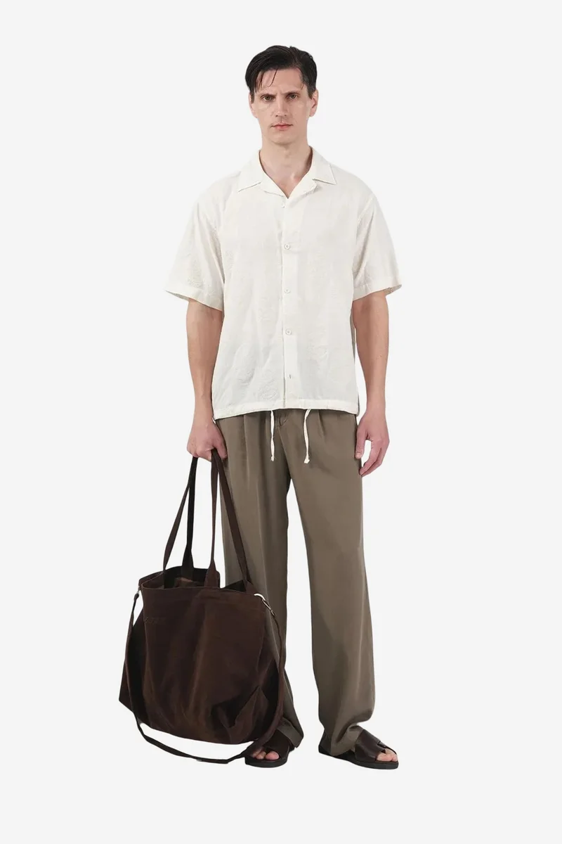 GIESTO Paisley Pattern Regular Fit Jacquard Shirt