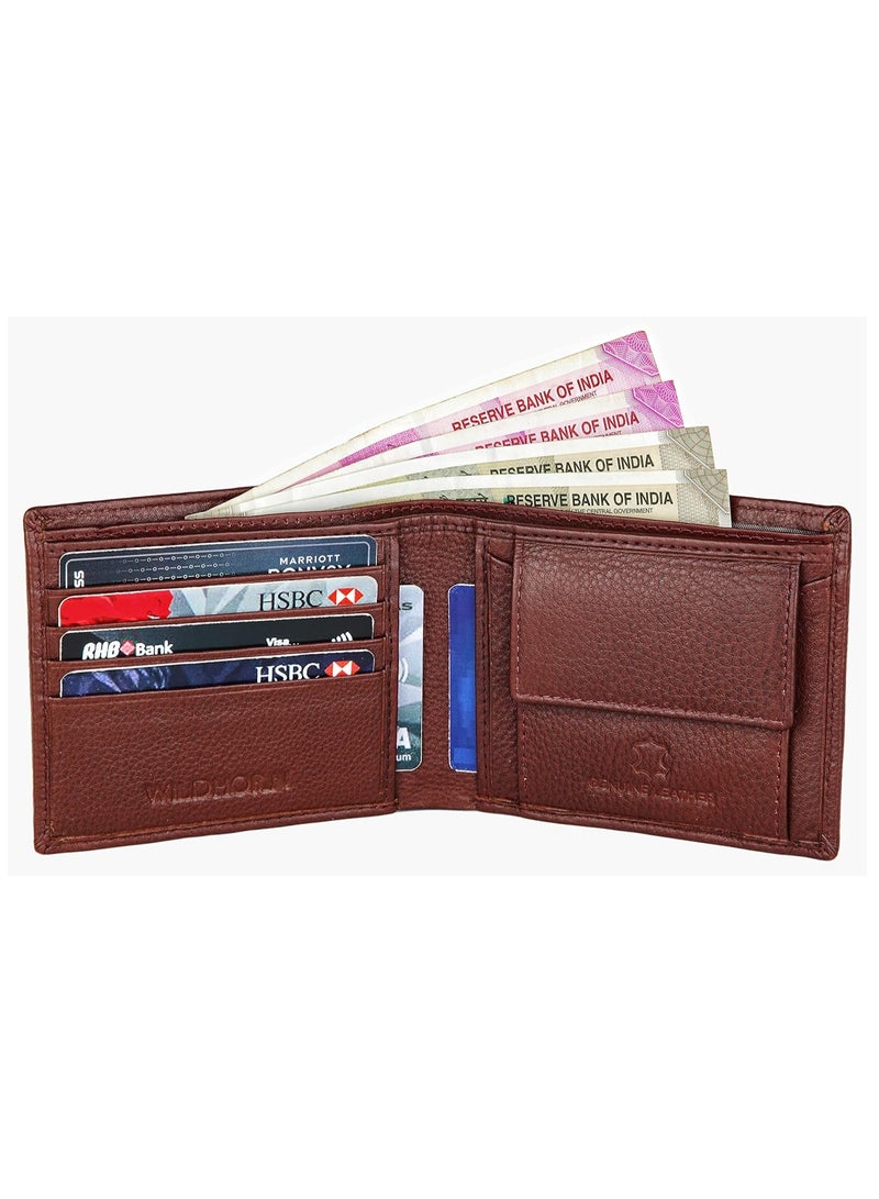 WILDHORN RFID Protected Leather Wallet for Men,Brown - Image 3