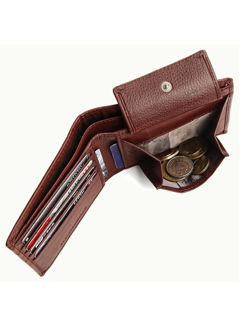WILDHORN RFID Protected Leather Wallet for Men,Brown - Image 4